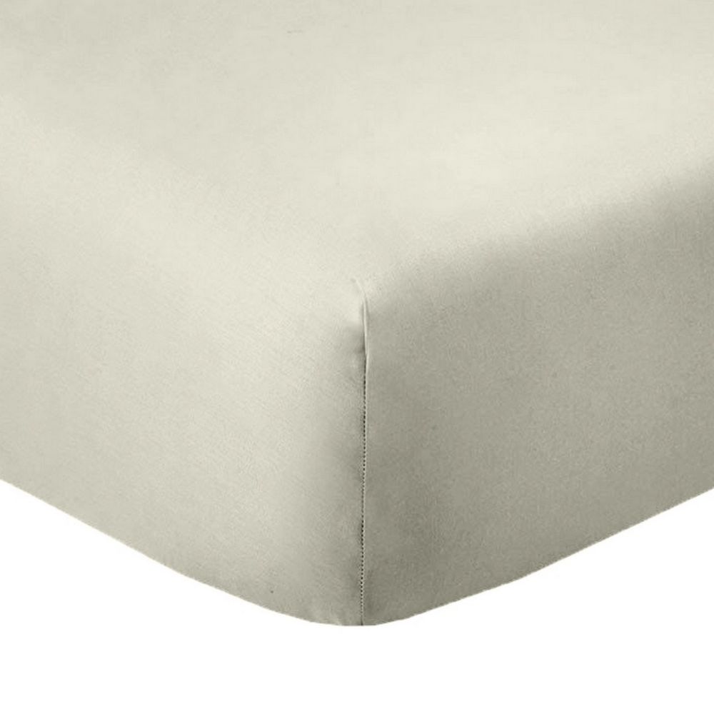 Drap-housse 180x200 en coton blanc COTON